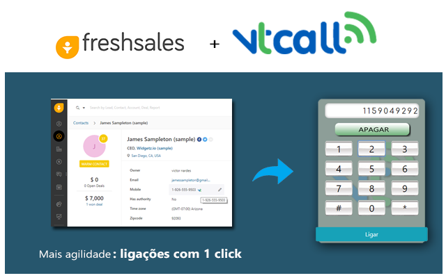 Vtcall Click to Call chrome谷歌浏览器插件_扩展第2张截图