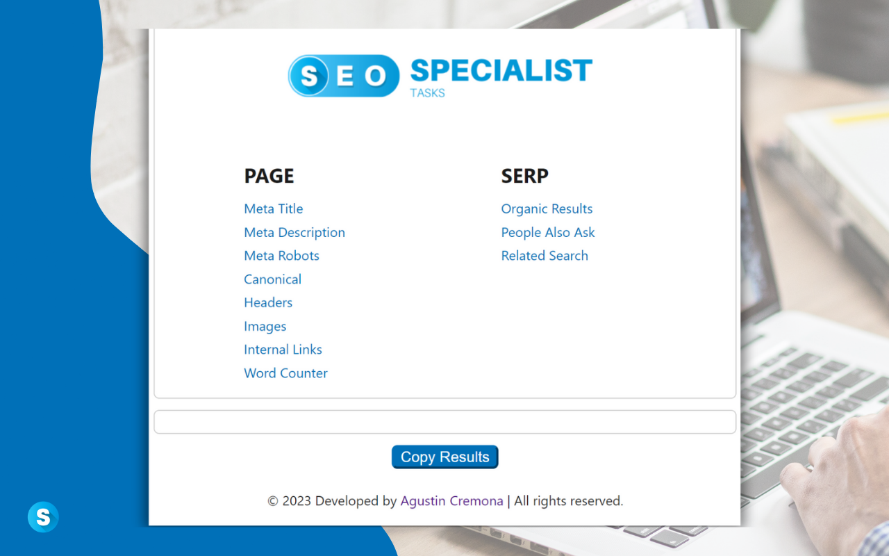 SEO Specialist Tasks chrome谷歌浏览器插件_扩展第4张截图