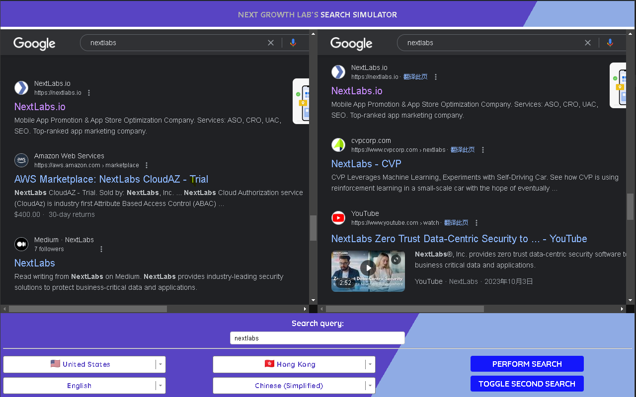 Global Search Simulator: Perform Google Search in Any Country and Language chrome谷歌浏览器插件_扩展第2张截图