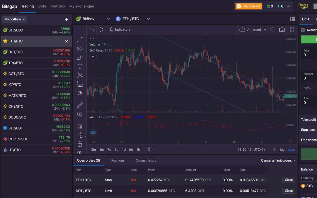 Bitsgap watchlists chrome谷歌浏览器插件_扩展第3张截图