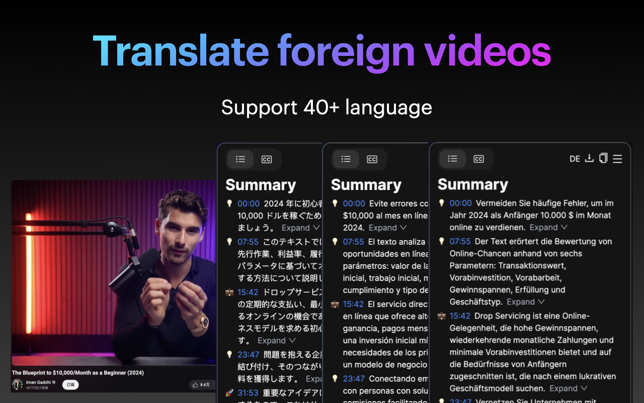 Suinfy: AI Youtube Summarizer chrome谷歌浏览器插件_扩展第1张截图