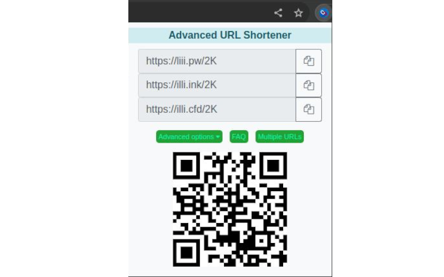 AdvUrShortener - Advanced URL Shortener chrome谷歌浏览器插件_扩展第1张截图