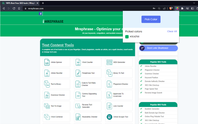 Color Picker chrome谷歌浏览器插件_扩展第2张截图