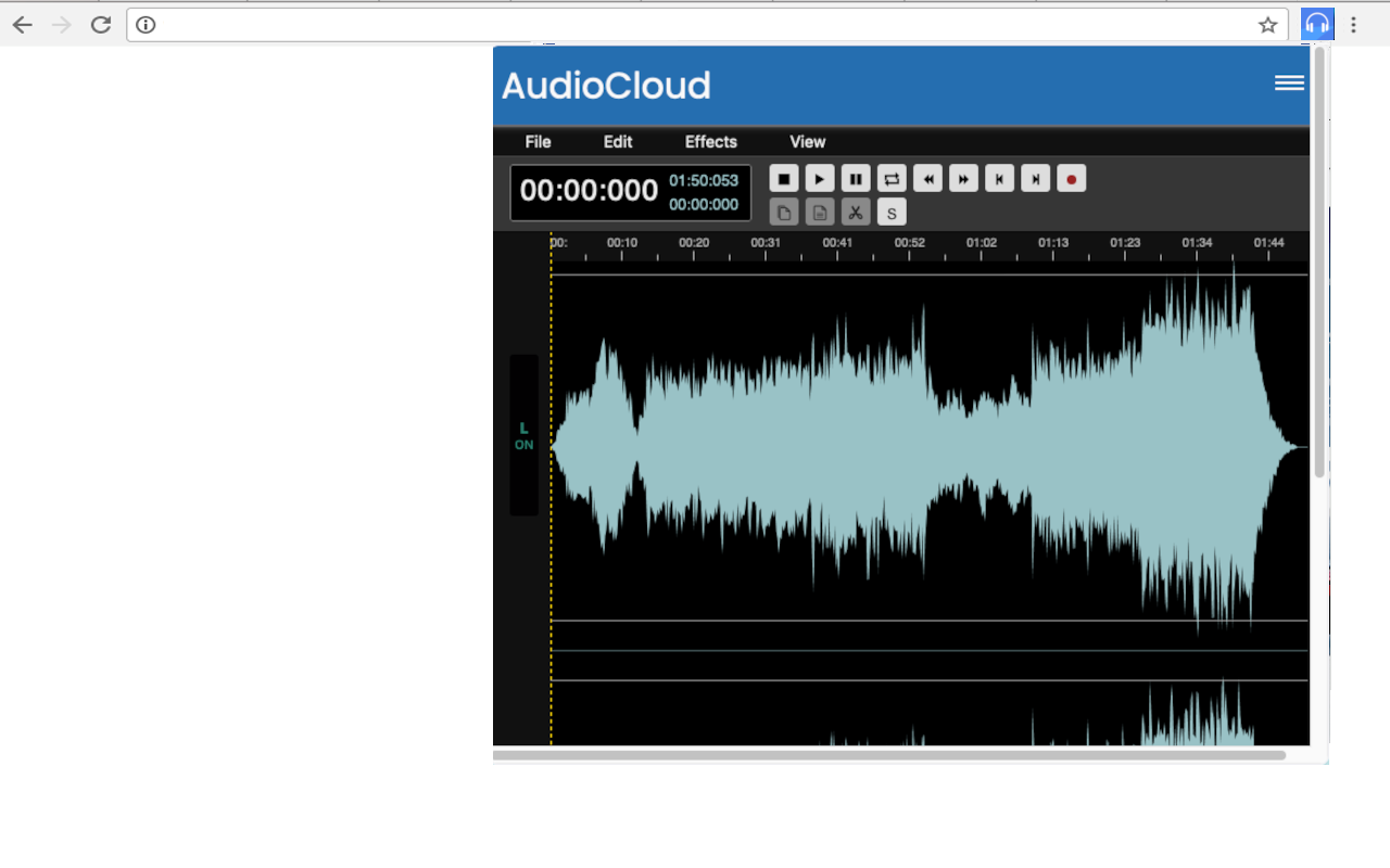 AudioCloud 音频编辑器，用于录制、剪切、粘贴、修剪音频部分 chrome谷歌浏览器插件_扩展第3张截图