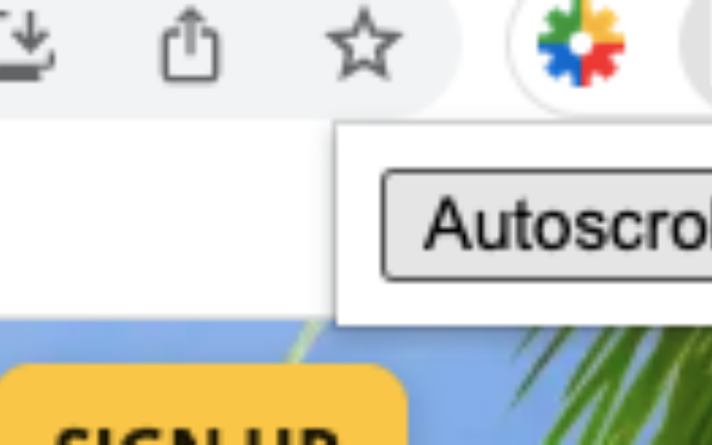 Autoscroll Extension v2 chrome谷歌浏览器插件_扩展第1张截图