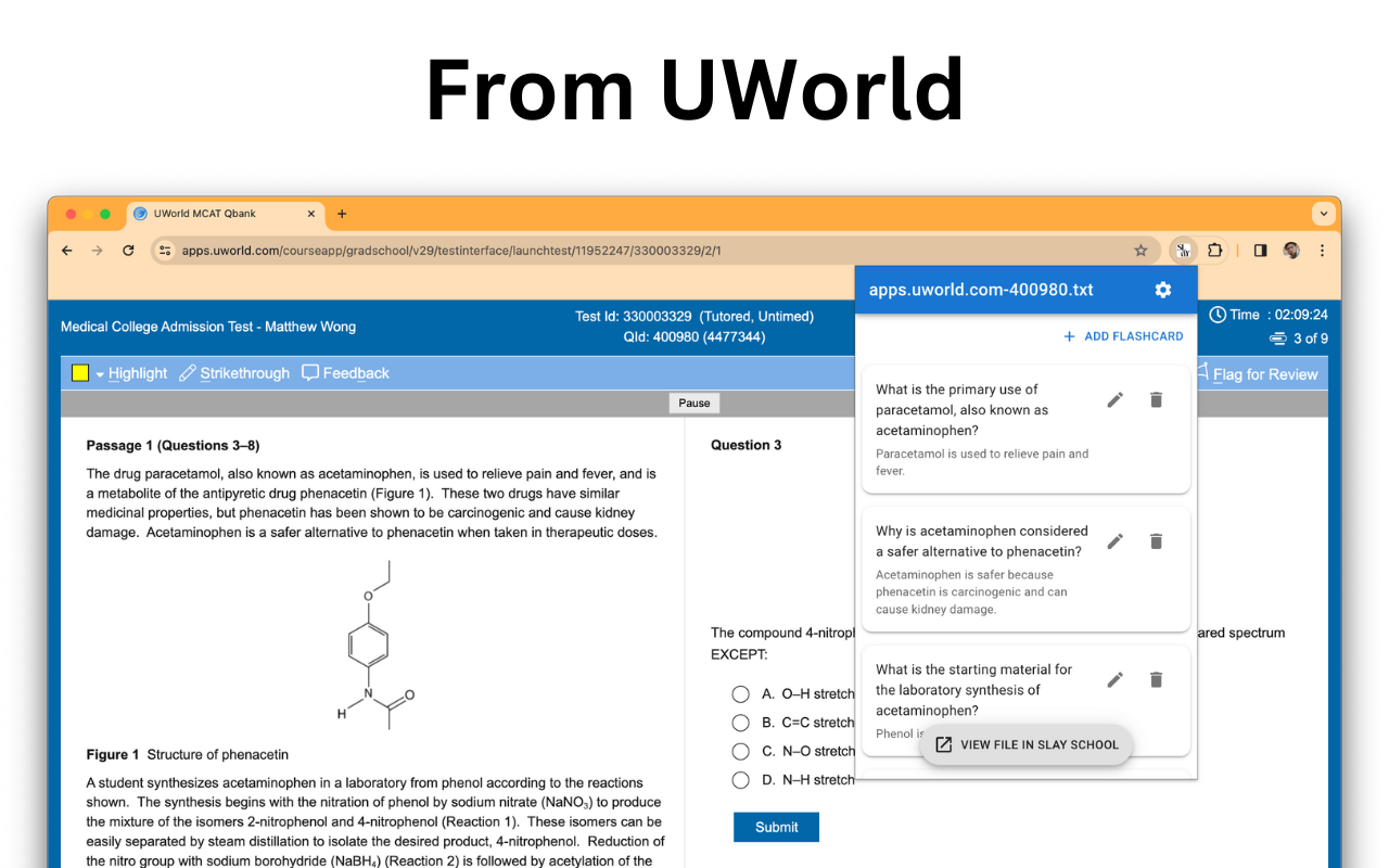 Slay School: AI flashcard maker & Quizlet alternative chrome谷歌浏览器插件_扩展第1张截图