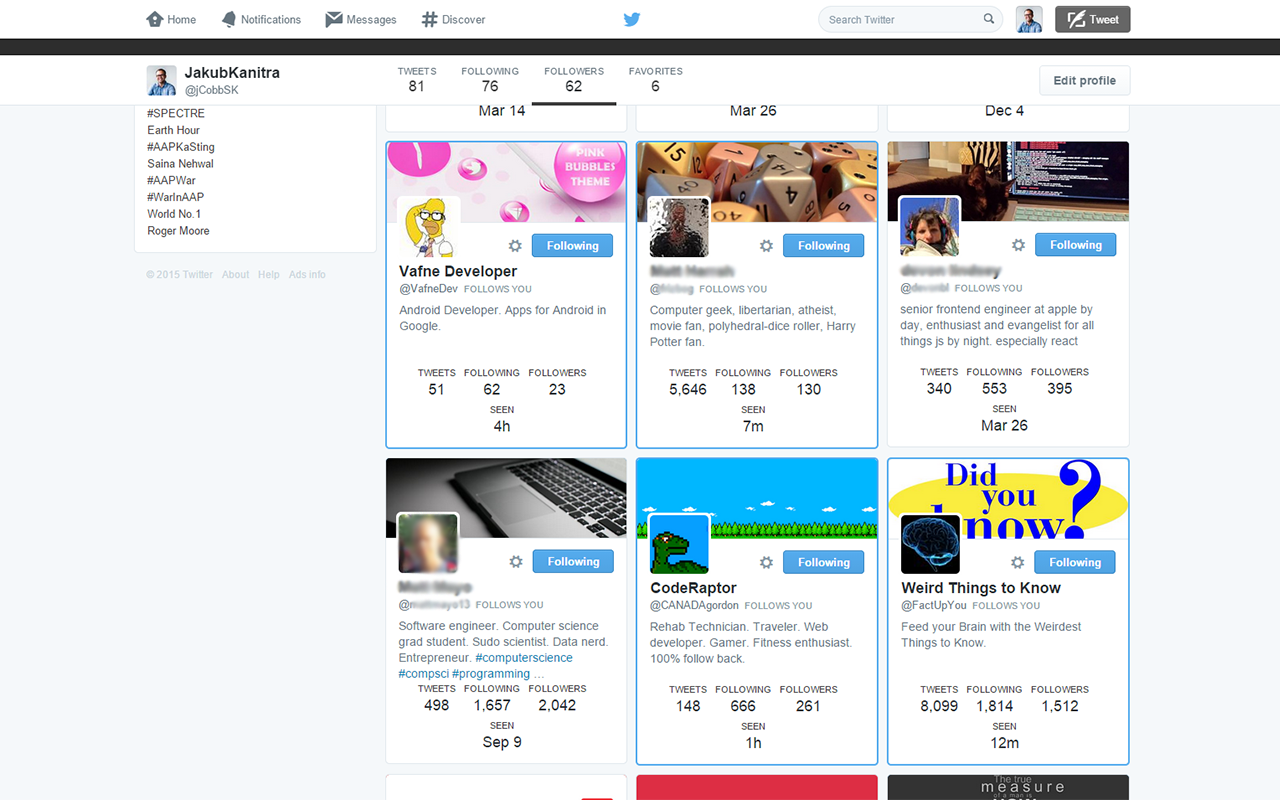 WhoToFollow chrome谷歌浏览器插件_扩展第1张截图