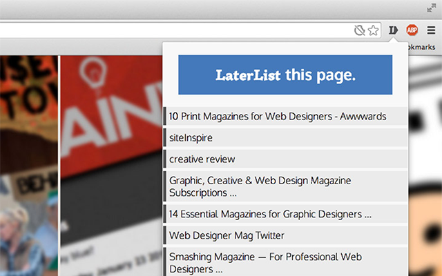 LaterList chrome谷歌浏览器插件_扩展第1张截图