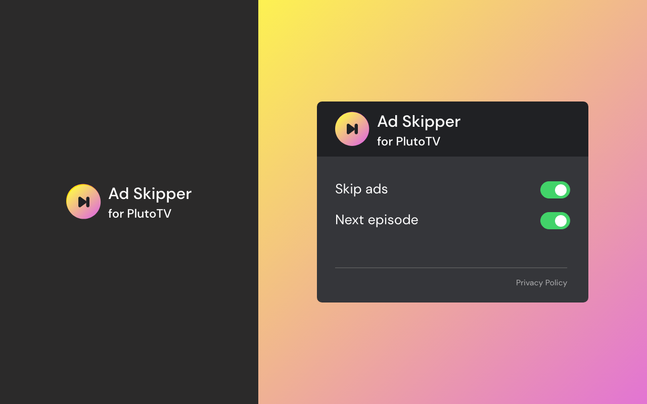 Ad Skipper for Pluto TV chrome谷歌浏览器插件_扩展第1张截图