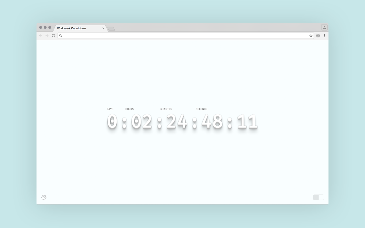 Workweek Countdown chrome谷歌浏览器插件_扩展第3张截图
