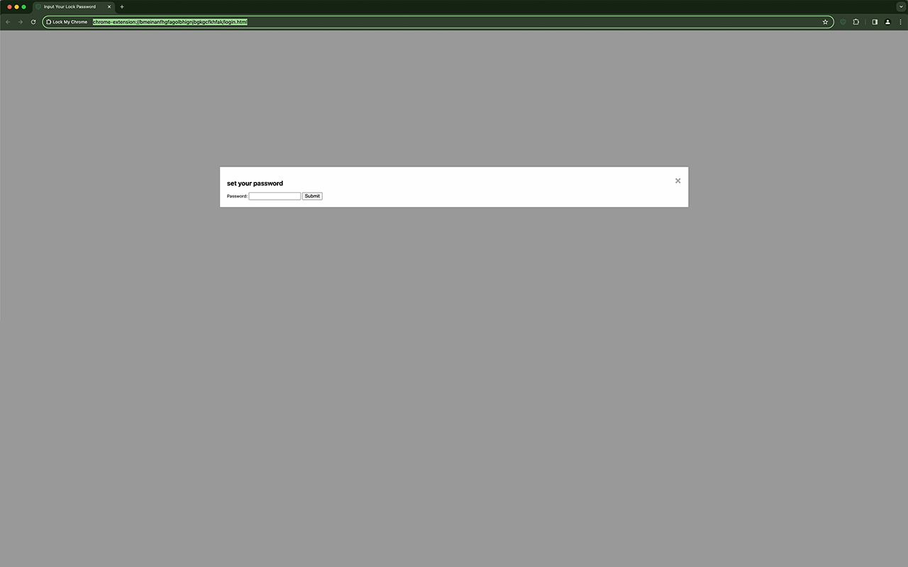 Lock My Chrome chrome谷歌浏览器插件_扩展第2张截图
