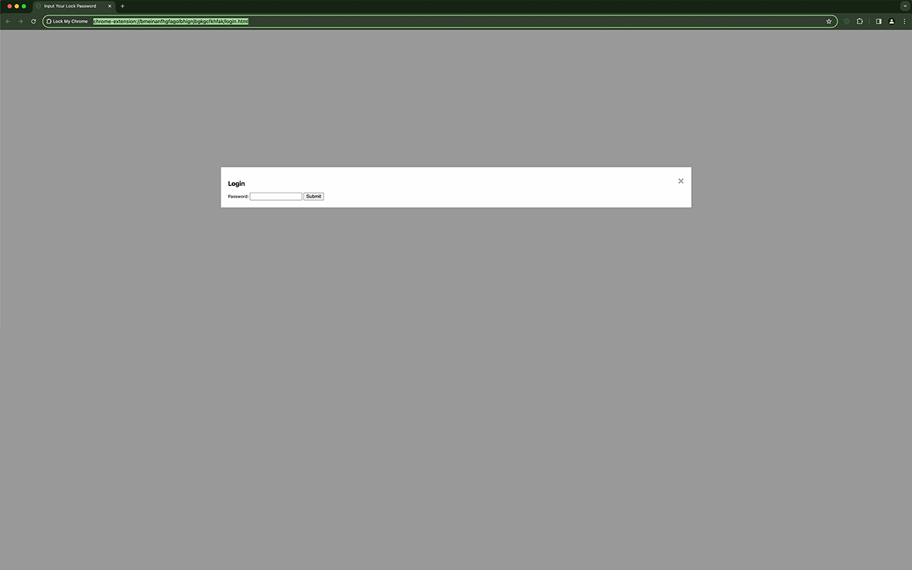 Lock My Chrome chrome谷歌浏览器插件_扩展第3张截图
