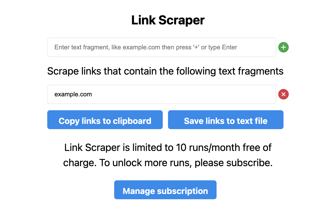 Link Scraper chrome谷歌浏览器插件_扩展第1张截图