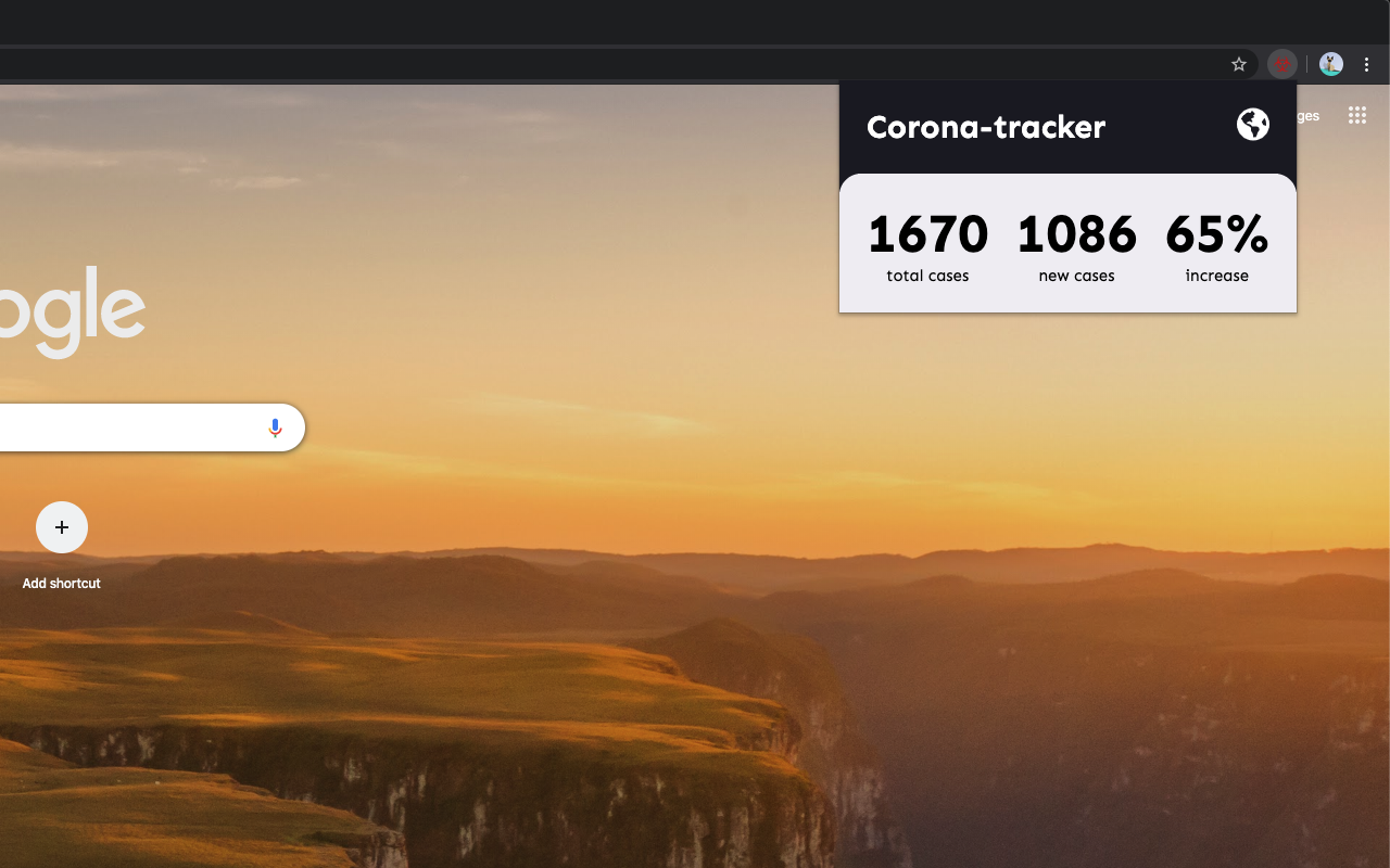 Corona-tracker chrome谷歌浏览器插件_扩展第2张截图