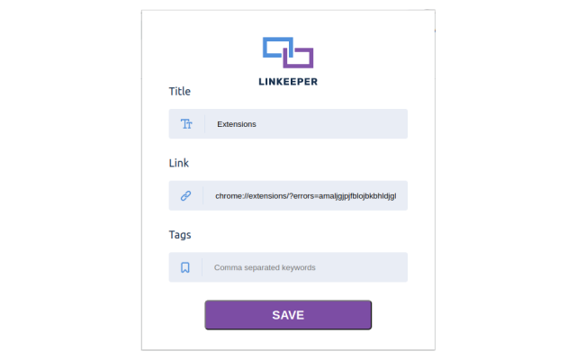 Linkeeper Chrome Extension chrome谷歌浏览器插件_扩展第2张截图
