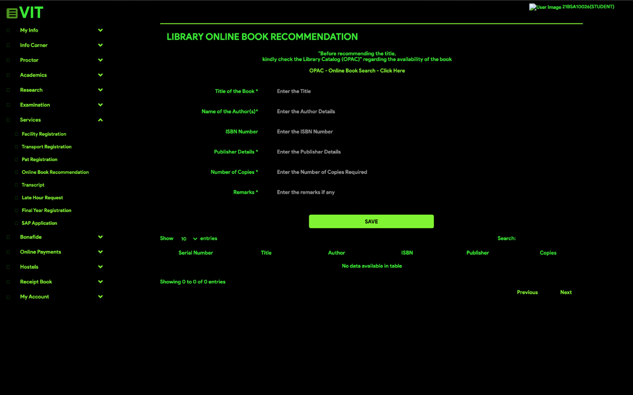 VTOP 2.0 for VIT Bhopal chrome谷歌浏览器插件_扩展第1张截图