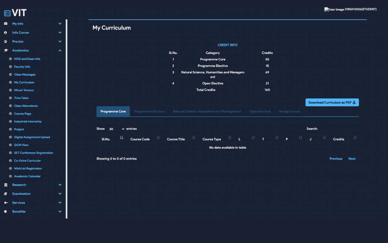 VTOP 2.0 for VIT Bhopal chrome谷歌浏览器插件_扩展第5张截图