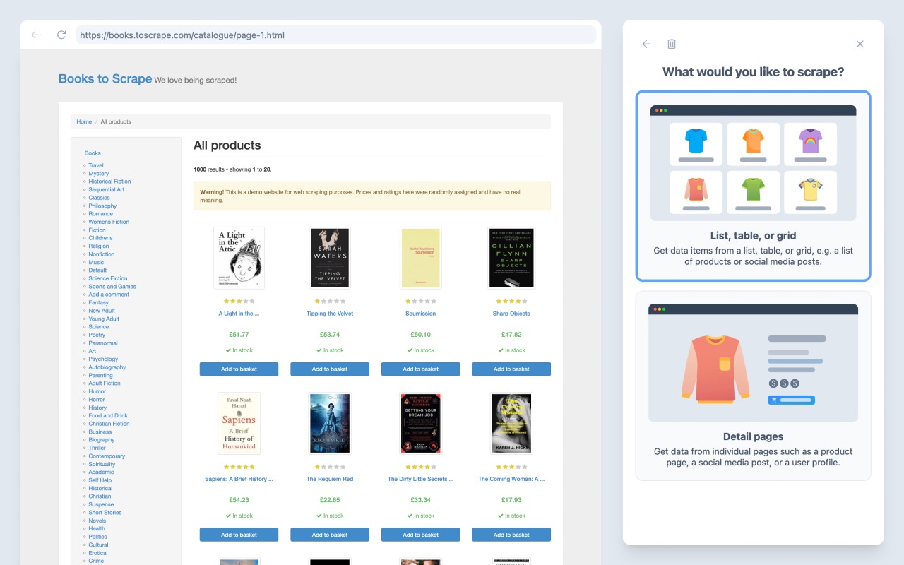 Scrapethings chrome谷歌浏览器插件_扩展第3张截图