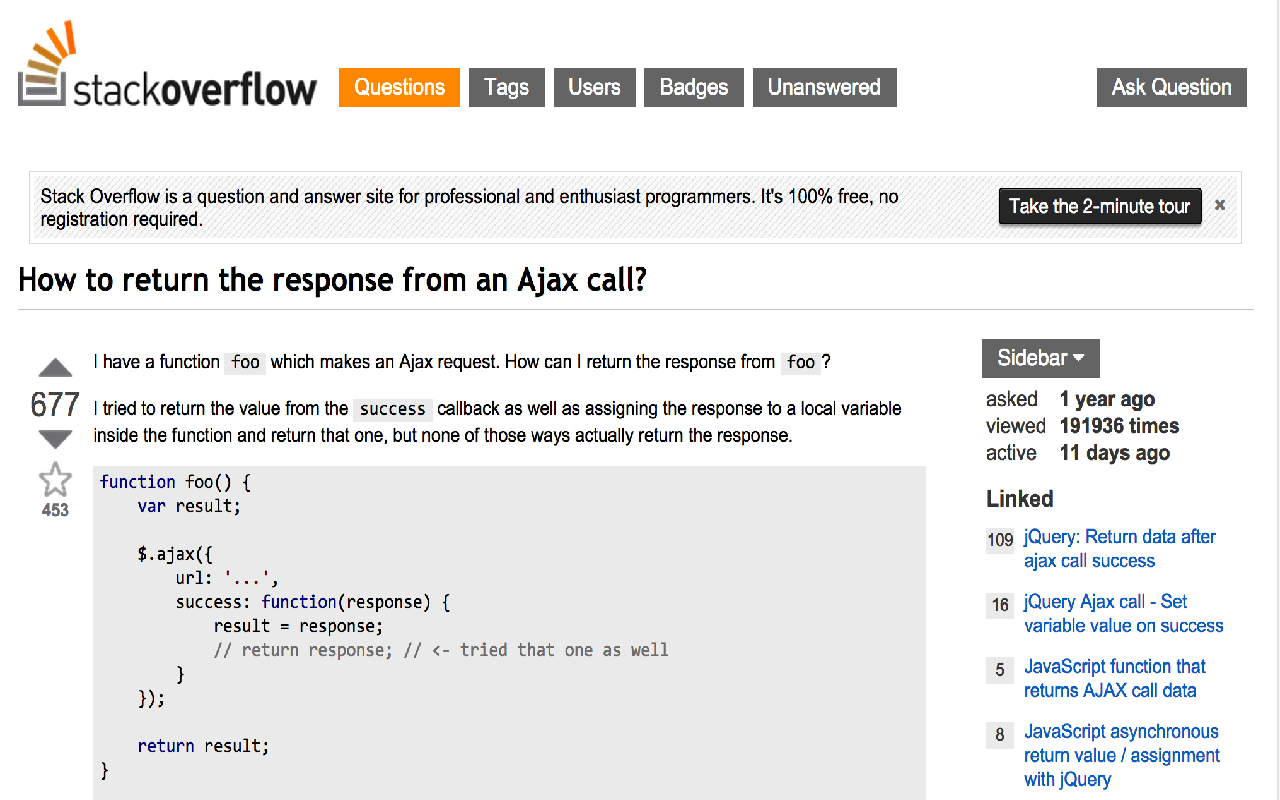 Toggle Stackoverflow sidebar chrome谷歌浏览器插件_扩展第1张截图