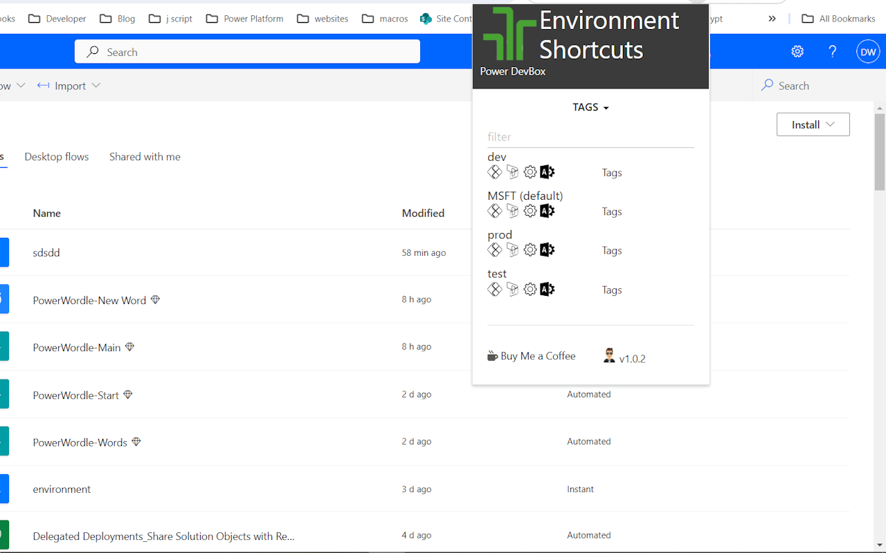 Power DevBox Shortcut chrome谷歌浏览器插件_扩展第2张截图