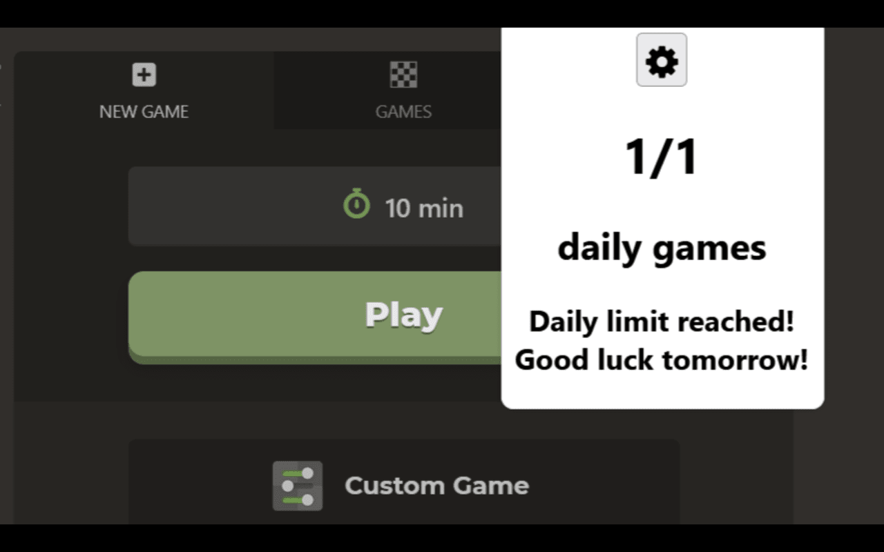 Chess.com Daily Games Limit chrome谷歌浏览器插件_扩展第1张截图