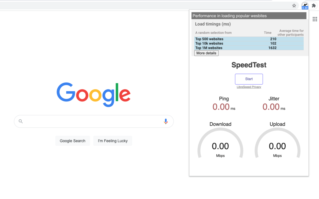 University of Surrey - Starlink Speedtest chrome谷歌浏览器插件_扩展第2张截图