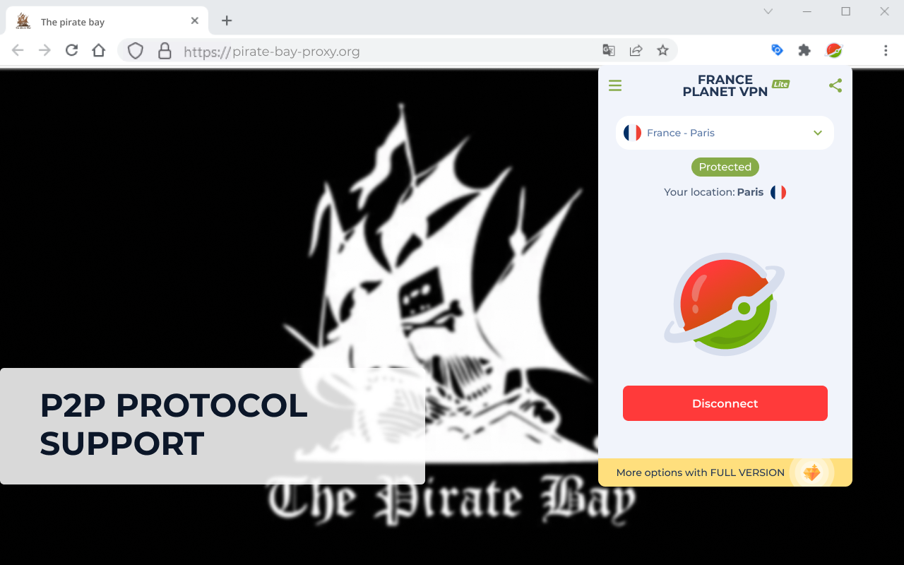  France - Planet  lite Proxy chrome谷歌浏览器插件_扩展第2张截图