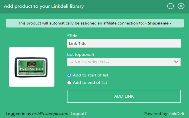 LinkDeli - Affiliate Link Manager chrome谷歌浏览器插件_扩展第2张截图