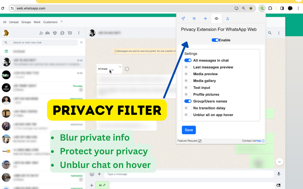 WaSendPlus - WhatsApp CRM & ChatGPT chrome谷歌浏览器插件_扩展第1张截图