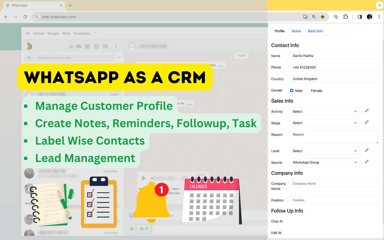 WaSendPlus - WhatsApp CRM & ChatGPT chrome谷歌浏览器插件_扩展第3张截图