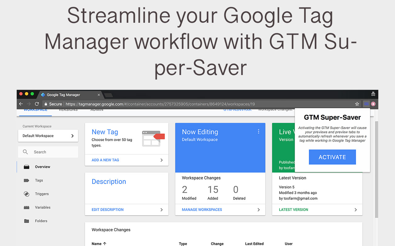 Google Tag Manager Super-Saver chrome谷歌浏览器插件_扩展第1张截图