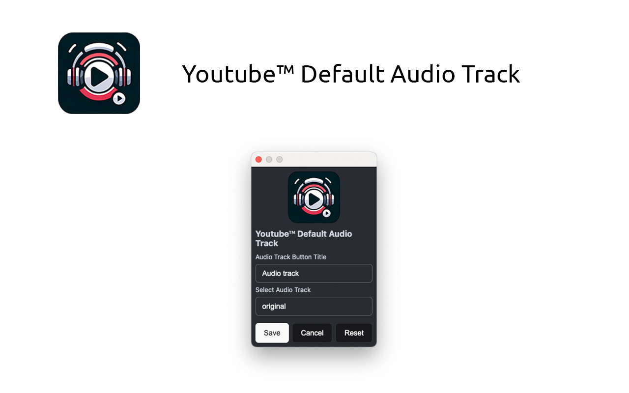 Youtube™ Default Audio Track chrome谷歌浏览器插件_扩展第1张截图