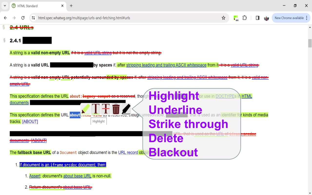 Web Highlighter, Eraser, Black out marker and Multi copy tool chrome谷歌浏览器插件_扩展第1张截图