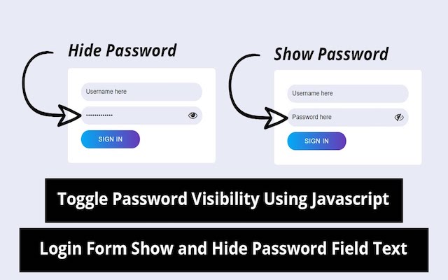 Show and Hide Password chrome谷歌浏览器插件_扩展第1张截图