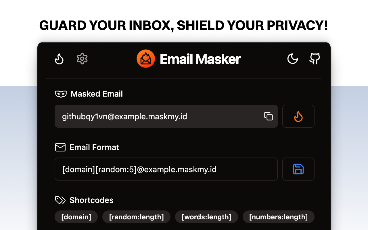 Email Masker chrome谷歌浏览器插件_扩展第2张截图