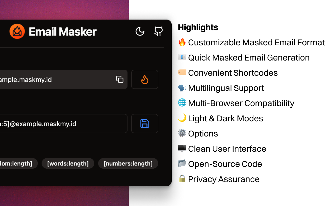 Email Masker chrome谷歌浏览器插件_扩展第4张截图