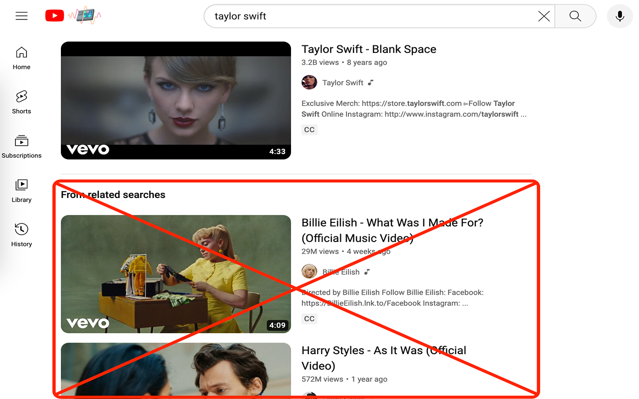 Clean YouTube Search chrome谷歌浏览器插件_扩展第1张截图