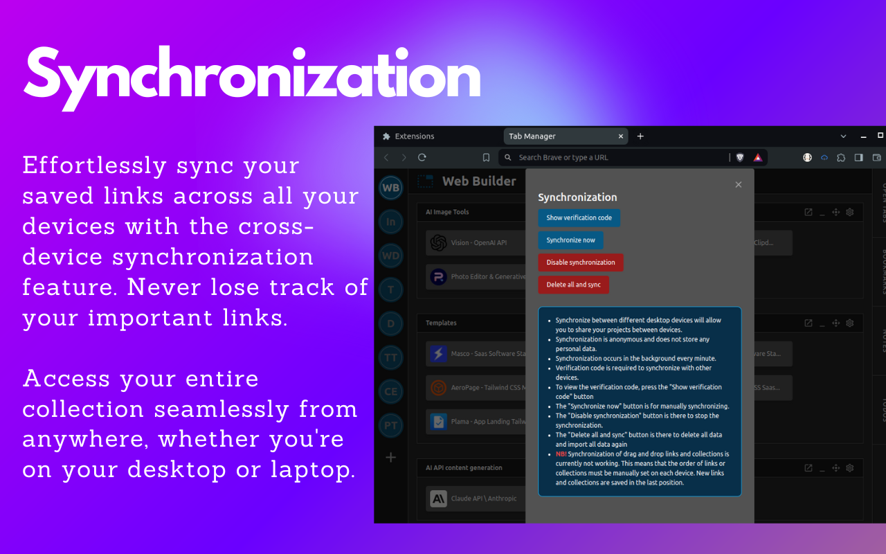 Tab Manager chrome谷歌浏览器插件_扩展第1张截图