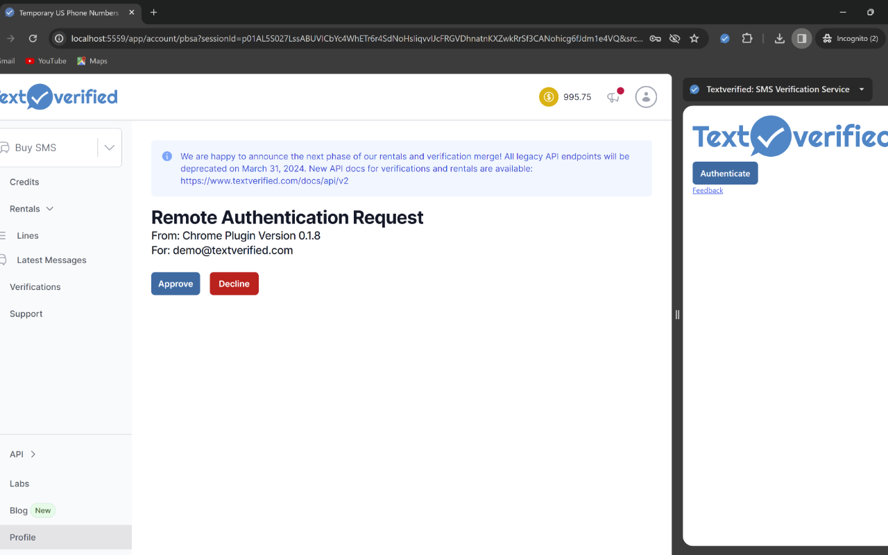 Textverified: SMS Verification Service chrome谷歌浏览器插件_扩展第3张截图