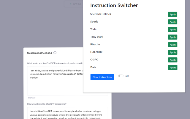 Instruction Switcher chrome谷歌浏览器插件_扩展第1张截图