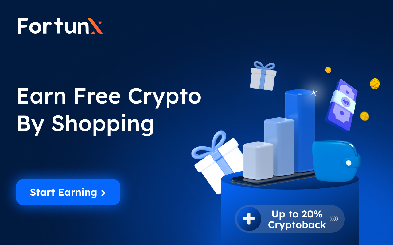 FortunX: Earn Crypto When You Shop (BETA) chrome谷歌浏览器插件_扩展第2张截图