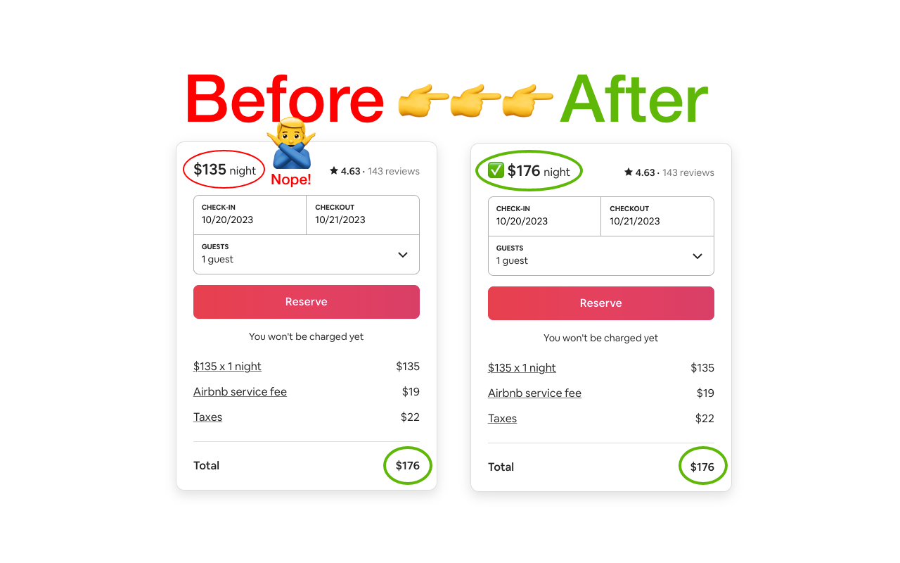 Airbnb Price Corrector: True Per Night Costs chrome谷歌浏览器插件_扩展第1张截图