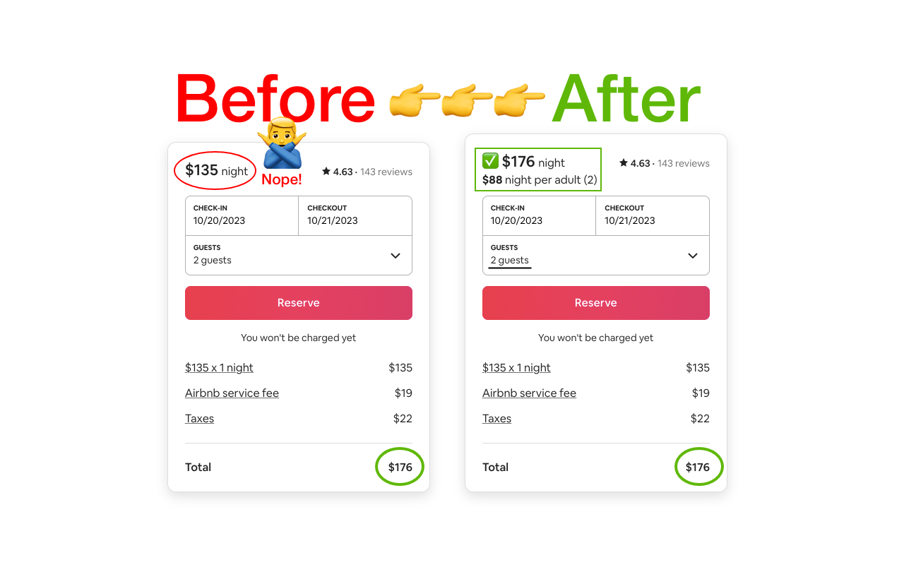 Airbnb Price Corrector: True Per Night Costs chrome谷歌浏览器插件_扩展第2张截图