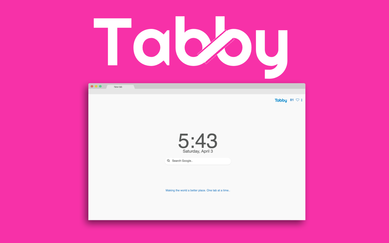 Tabby - Small tab, Great impact chrome谷歌浏览器插件_扩展第1张截图