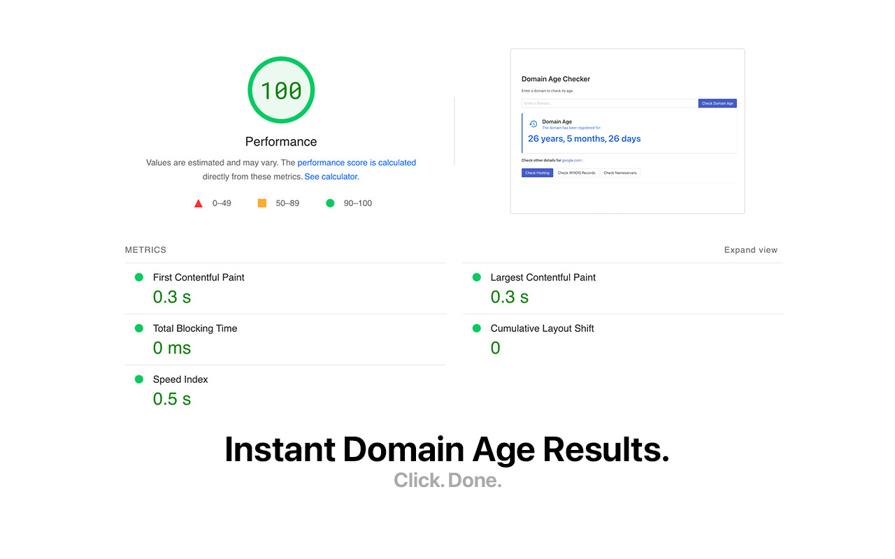 Domain Age Checker - Site Age Checker, Check Age of Website Online chrome谷歌浏览器插件_扩展第2张截图