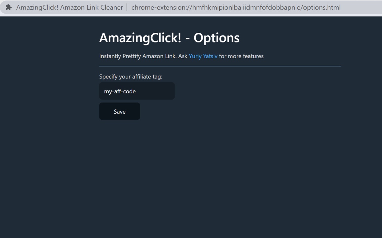 AmazingClick! Amazon Link Cleaner chrome谷歌浏览器插件_扩展第1张截图