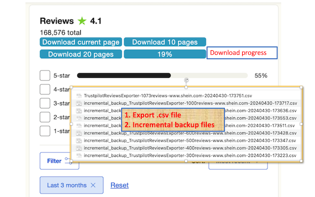 Trustpilot Reviews Exporter chrome谷歌浏览器插件_扩展第1张截图