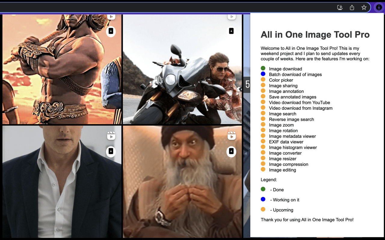 All In One Image Tool Pro chrome谷歌浏览器插件_扩展第3张截图