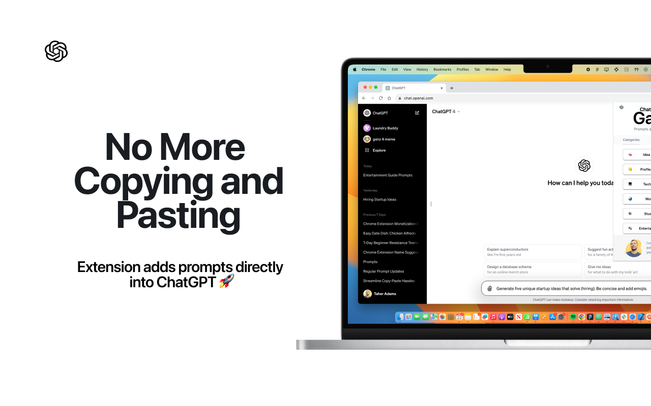 ChatGPT Prompt Gallery chrome谷歌浏览器插件_扩展第4张截图