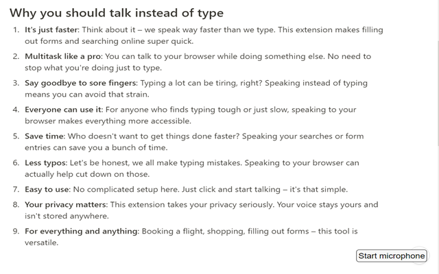 Talk to Website: AI Voice-to-Text chrome谷歌浏览器插件_扩展第1张截图
